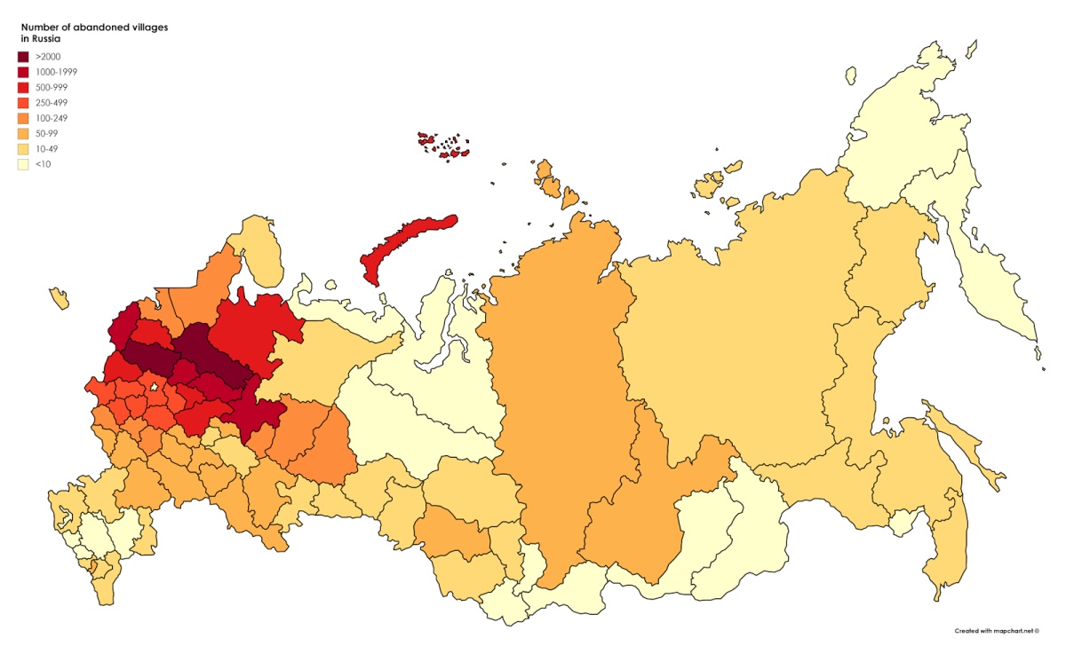 Заброшенные деревни, бесплатная подводка газа и рост спроса на землю