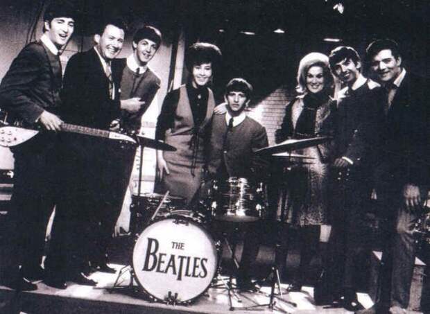 Helen with the Beatles