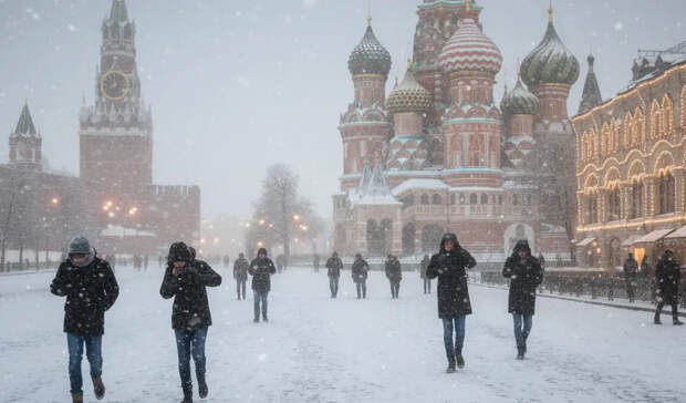 Москвичей предупредили о резком похолодании и метели