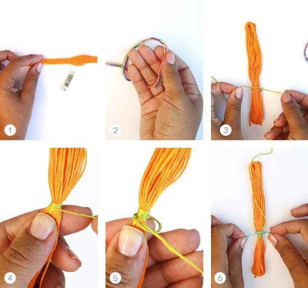 Как сделать кисточку из ниток