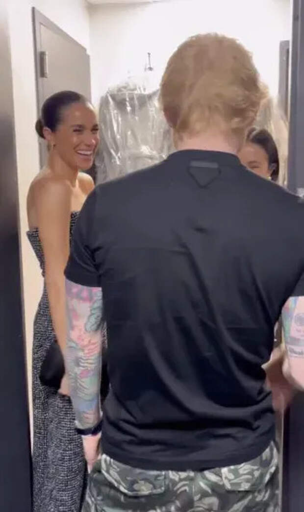 Меган Маркл и Эд Ширан