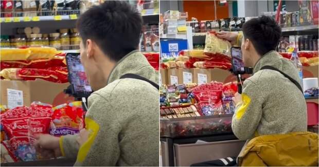 Китайский блогер о белорусских конфетах в Благовещенске