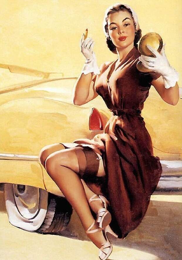 Яркие pin-up работы от художника Джила Элвгрена