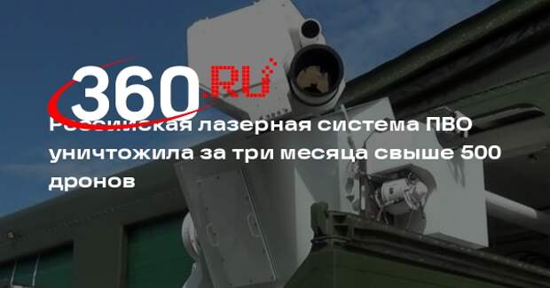 Российская лазерная система ПВО уничтожила за три месяца свыше 500 дронов