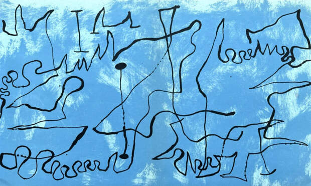 Хуан Миро, «Синий лабиринт»