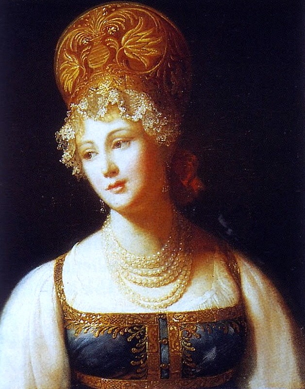 П. Барбье Портрет молодой женщины в русском сарафане 1817 П. Барбье Портрет молодой женщины в русском сарафане 1817