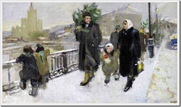 Тараканова Екатерина Николаевна (Россия, 1932) «Перед Новым годом» 1951 Тараканова Екатерина Николаевна (Россия, 1932) «Перед Новым годом» 1951