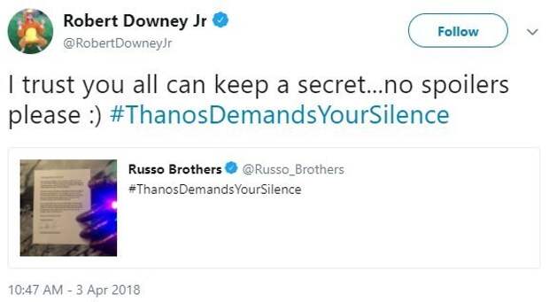 robert downey jr avengers infinity war spoilers