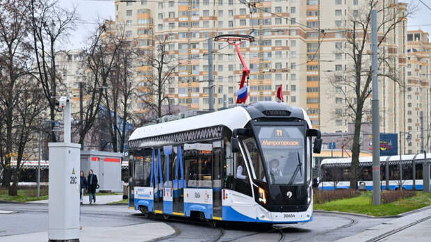 Быстрота и комфорт: Собянин объявил об открытии трамвайного диаметра Т1