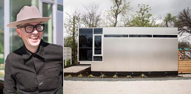 Этот домик площадью 32 кв. метра создал профессор, проживший год в мусорном контейнере дом, контейнер