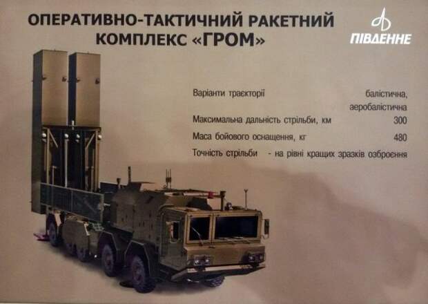 Ходовой макет самоходной пусковой установки ОТРК «Гром-2» разработки КБ «Южное»