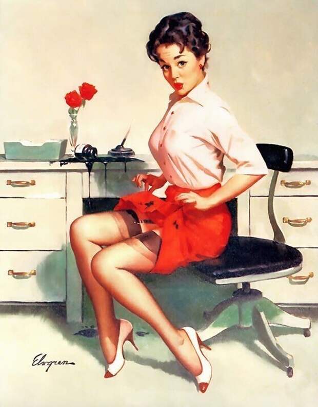 Pin-up — художник Джил Элвгрен