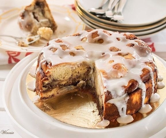 Пирог с сырной начинкой и корицей