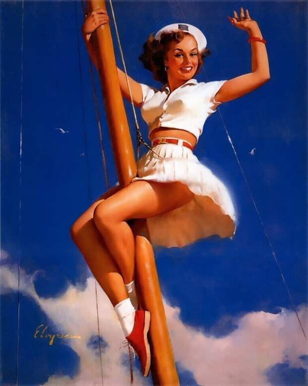 Pin-up — художник Джил Элвгрен