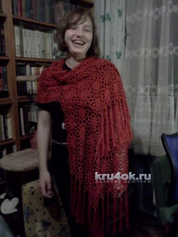 Палантин схема вязания крючком