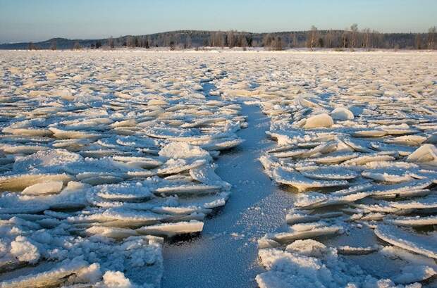 Блинчатый лёд на Онежском озере лёд, озеро, природа