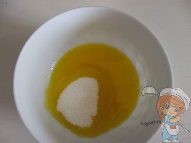 топленное масло с сахаром