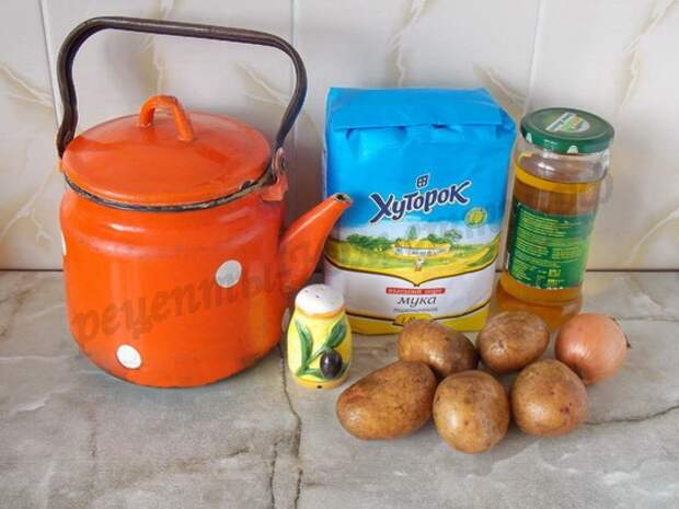 ингредиенты для вареников с картошкой