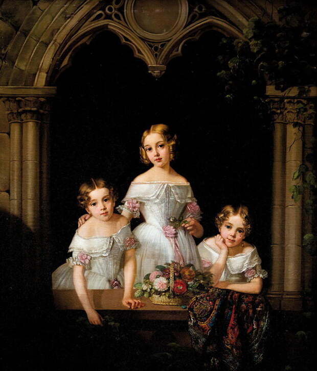 фото портрета Марии с сестрами с сайта www. yandex.ru