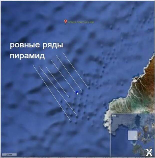 Пирамиды на карте 2009 г.