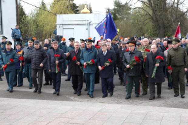 Делегация МВД России почтила память погибших ликвидаторов последствий радиационных аварий и катастроф