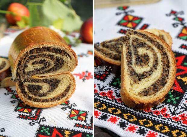 рулет с маком и орехами