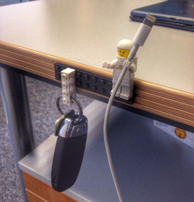 Lego Key And Cable Holder