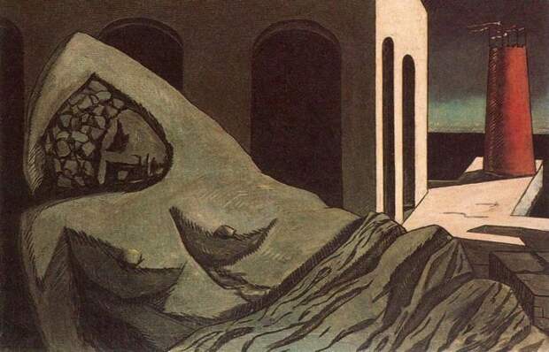 Ариадна, молчаливая статуя, 1913 год. Автор: Giorgio de Chirico.