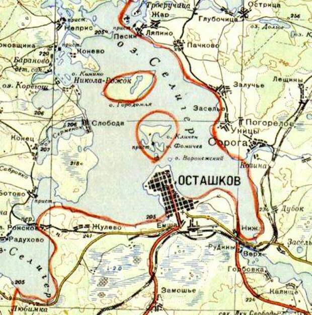 Военная карта осташковского района