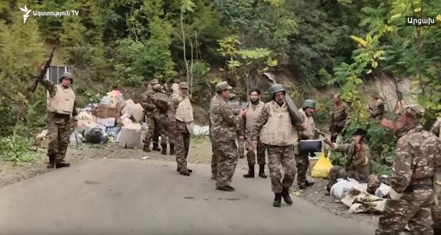 Боевые действия в Карабахе. Видео. 01.10.2020
