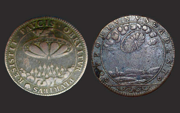 Французские монеты XVII столетия.