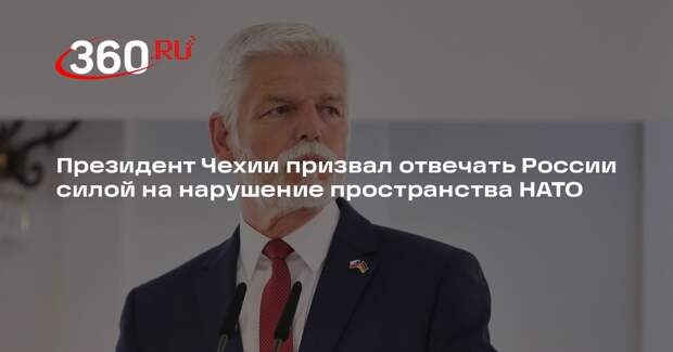 Президент Чехии призвал отвечать России силой на нарушение пространства НАТО