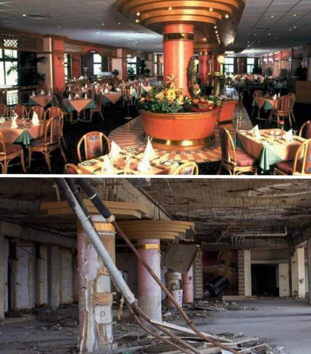 Заброшенный отель 1980-х годов на Мальте. Тогда и сейчас