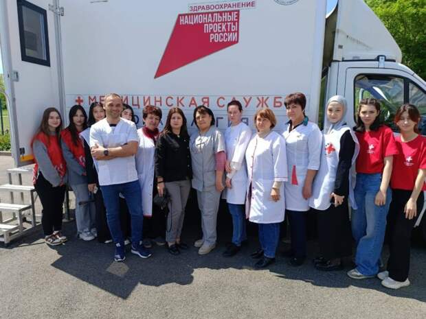 Более 70 жителей Гиагинского района прошли медобследование в акции «Добро в село»