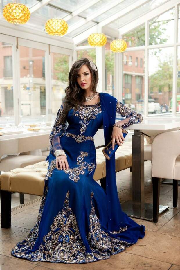 Indian Lengha in Blue...gorgeous!!!: 