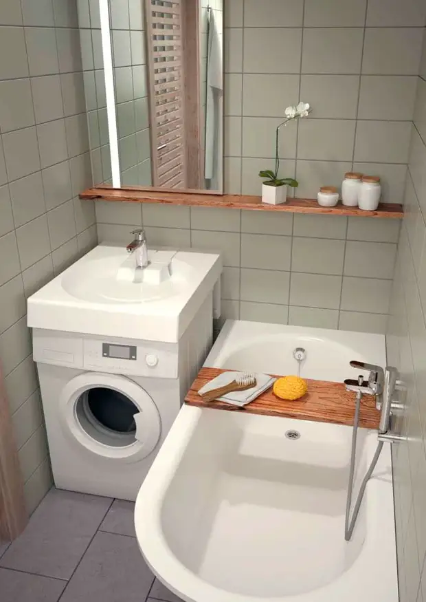 10 умных решений для маленькой ванной комнаты