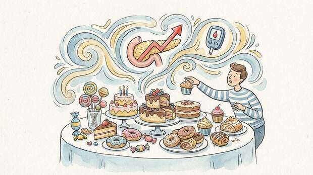 Эндокринолог Скорогудаева: конфеты и выпечка могут спровоцировать сахарный диабет