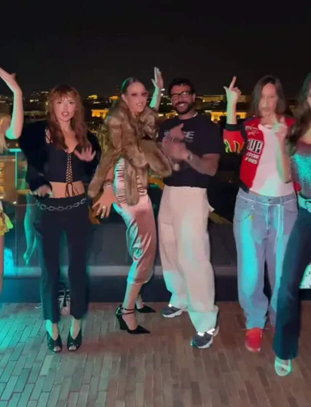 Дина Саева, Ксения Собчак, Тимати и Валентина Иванова