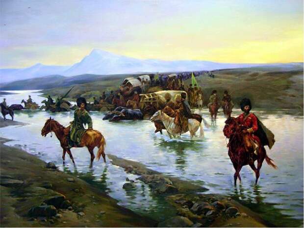 3 февраля 1824 года генерал Власов напал на один из черкесских аулов