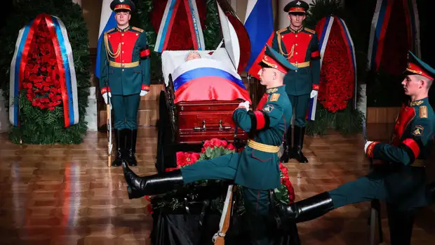 В Москве прошла церемония прощания с Владимиром Жириновским