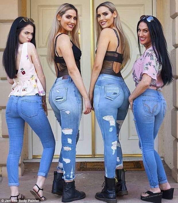 Смогли бы отличить нарисованную одежду от настоящей?