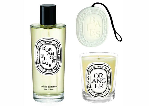 Ароматизатор для помещений Diptyque Fleur d'Oranger и свеча Oranger Ароматизатор для помещений Diptyque Fleur d'Oranger и свеча Oranger