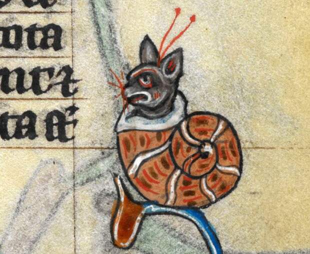 Кошки в работах художников средневековья (22 фото)
