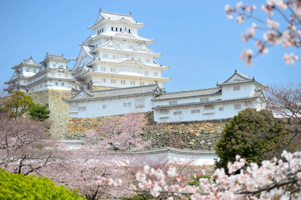 Крепостная стена - это изгородь белого цвета. |Фото: japan-trends.com.