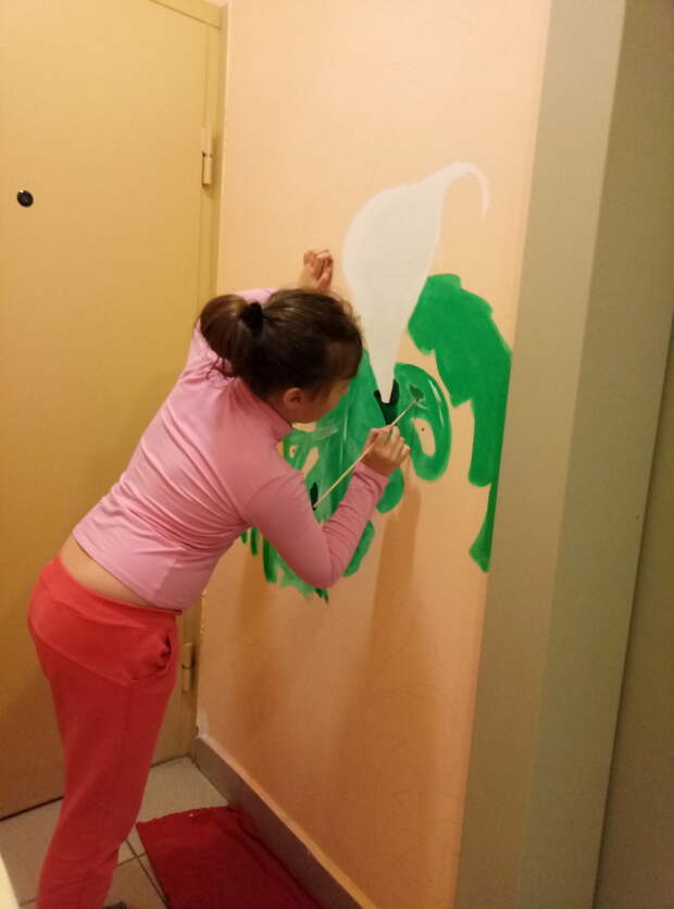 Я разрисовываю с детьми свою лифтовую площадку художник рисует, рисуем вместе с нами!!!, длиннопост