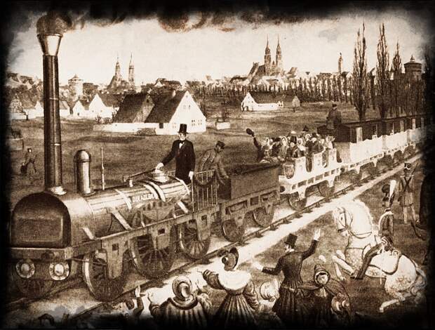 Первая железная дорога в России была открыта в 1837 году (Царкосельская).