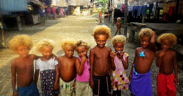 Почему на Соломоновых островах рождаются темнокожие блондины