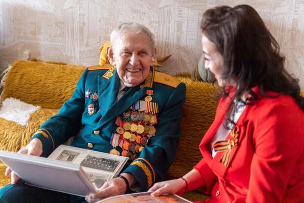 Ветеран ВОВ Василий Коровкин Фото: Владимир Новиков/ АГН Москва