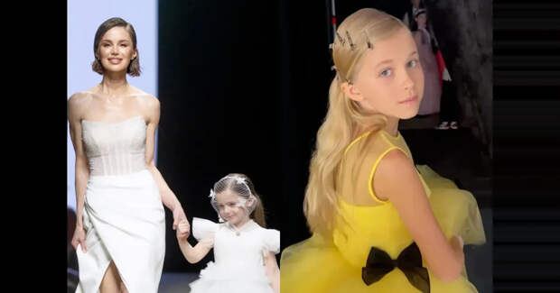 Внучка Светланы и Фёдора Бондарчук, дети Виктории Дайнеко, Ирины Зарьковой и Алексы вышли на подиум на Неделе моды в Москве