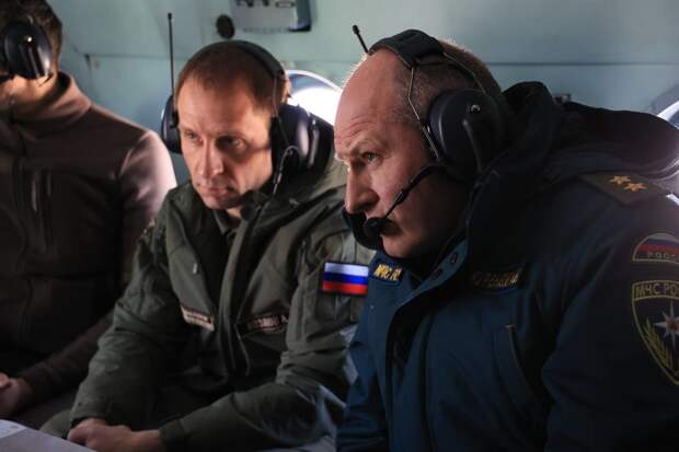 Александр Куренков на вертолете облетел наиболее пострадавшие от лесных пожаров районы Забайкальского края